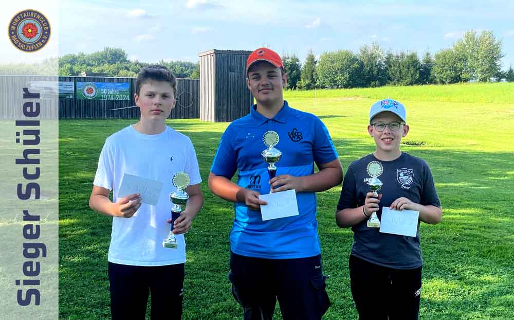 Sieger Schüler-Klasse vom 100 Scheiben Skeet Turnier 2024