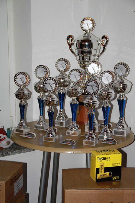 Siegerpokale der Junioren-Challenge 2019