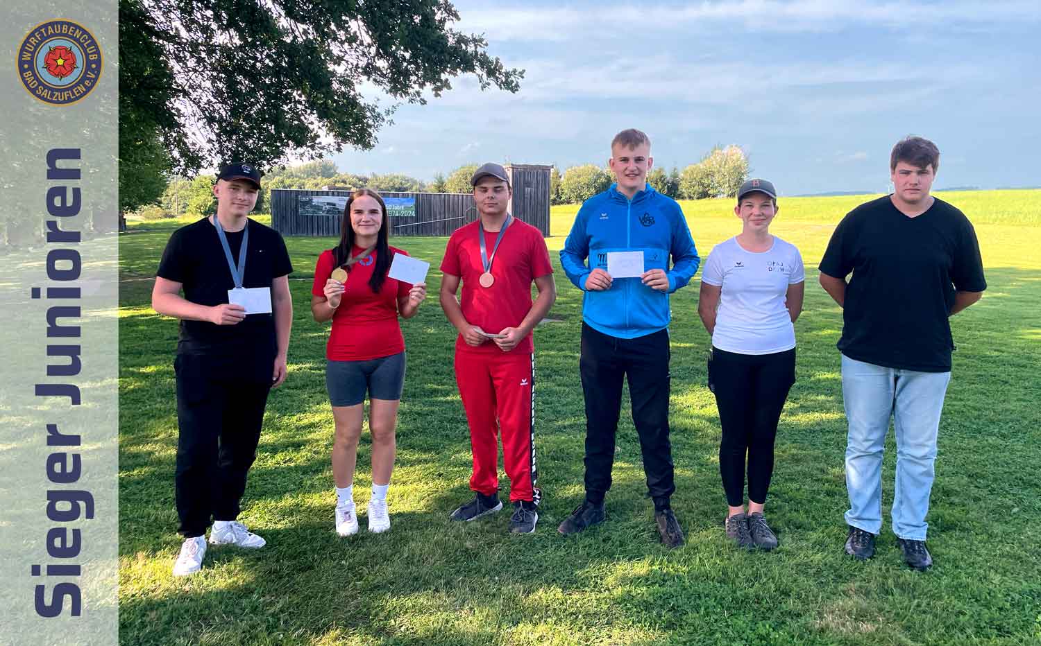 Siegerfoto Junioren-Klasse – 100 Scheiben-Skeet-Turnier 2024